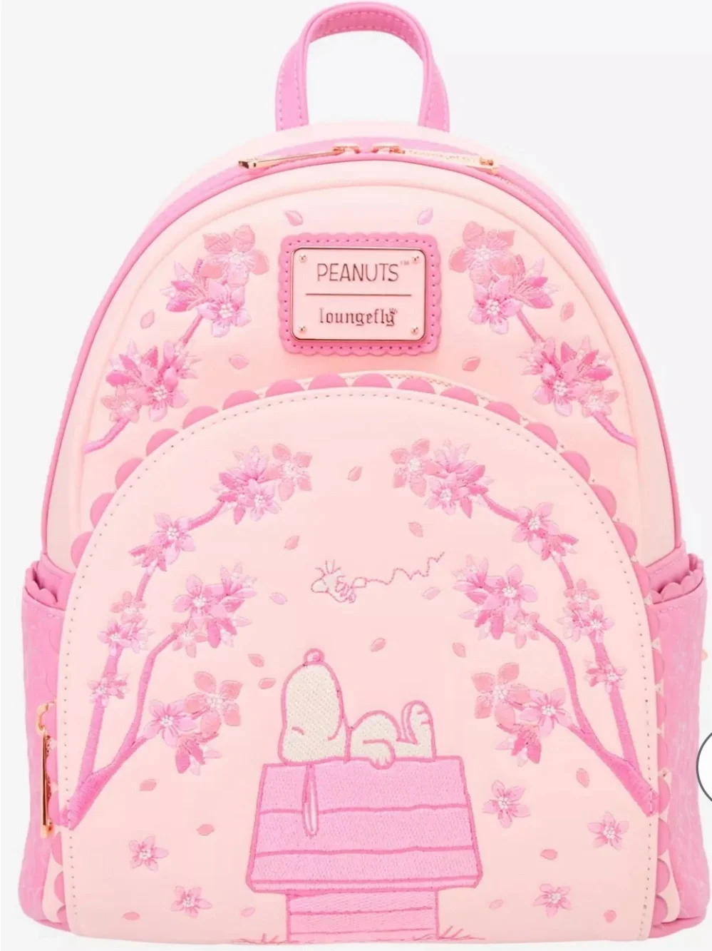 New Loungefly Peanuts Cherry Blossom Snoopy Mini Backpack - BoxLunch Exclusive